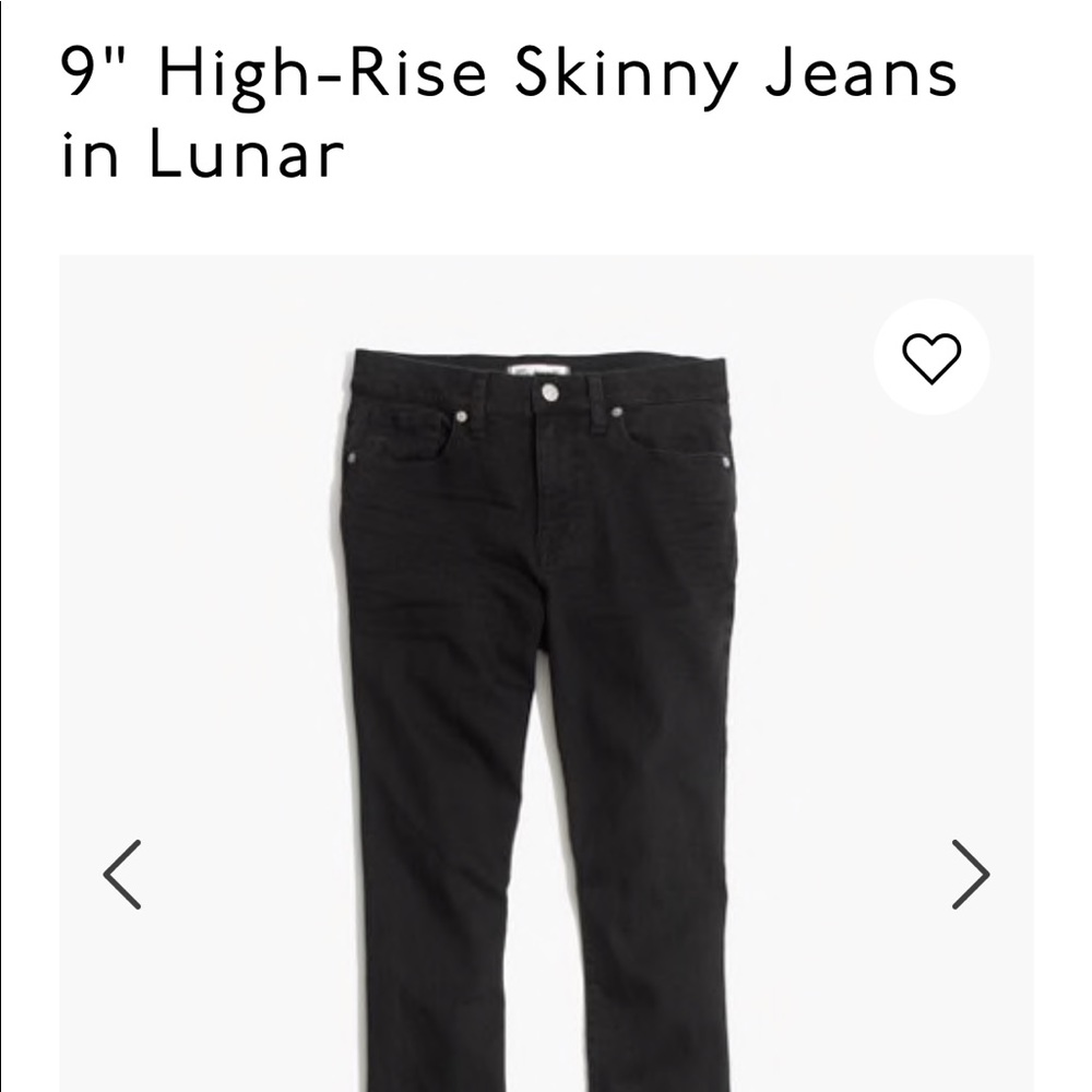 Madewell 9” high rise skinny jeans, lunar wash